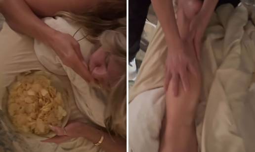 Tko joj ne bi zavidio! Heidi Klum grickala &ccaron;ips na masa&zcaron;i guze...