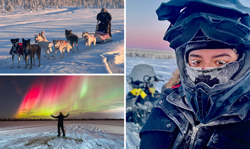 Hana s Raba živi zimsku bajku u Laponiji: 'Na -40 °C mi se lede trepavice, a ja uživam!'