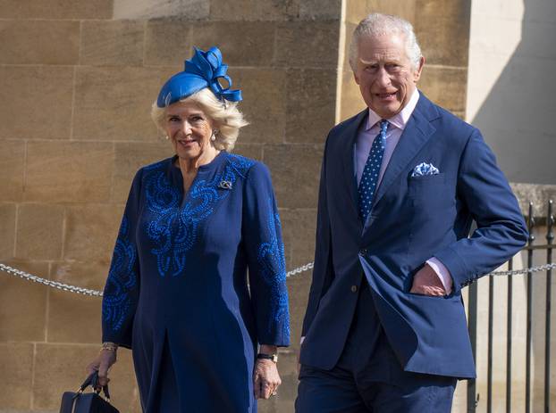 Royals at Easter Sunday Service