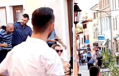 VIDEO Nožem u Poreču prijetio muškarcu, policija ga uhvatila. Pogledajte kako ga privode