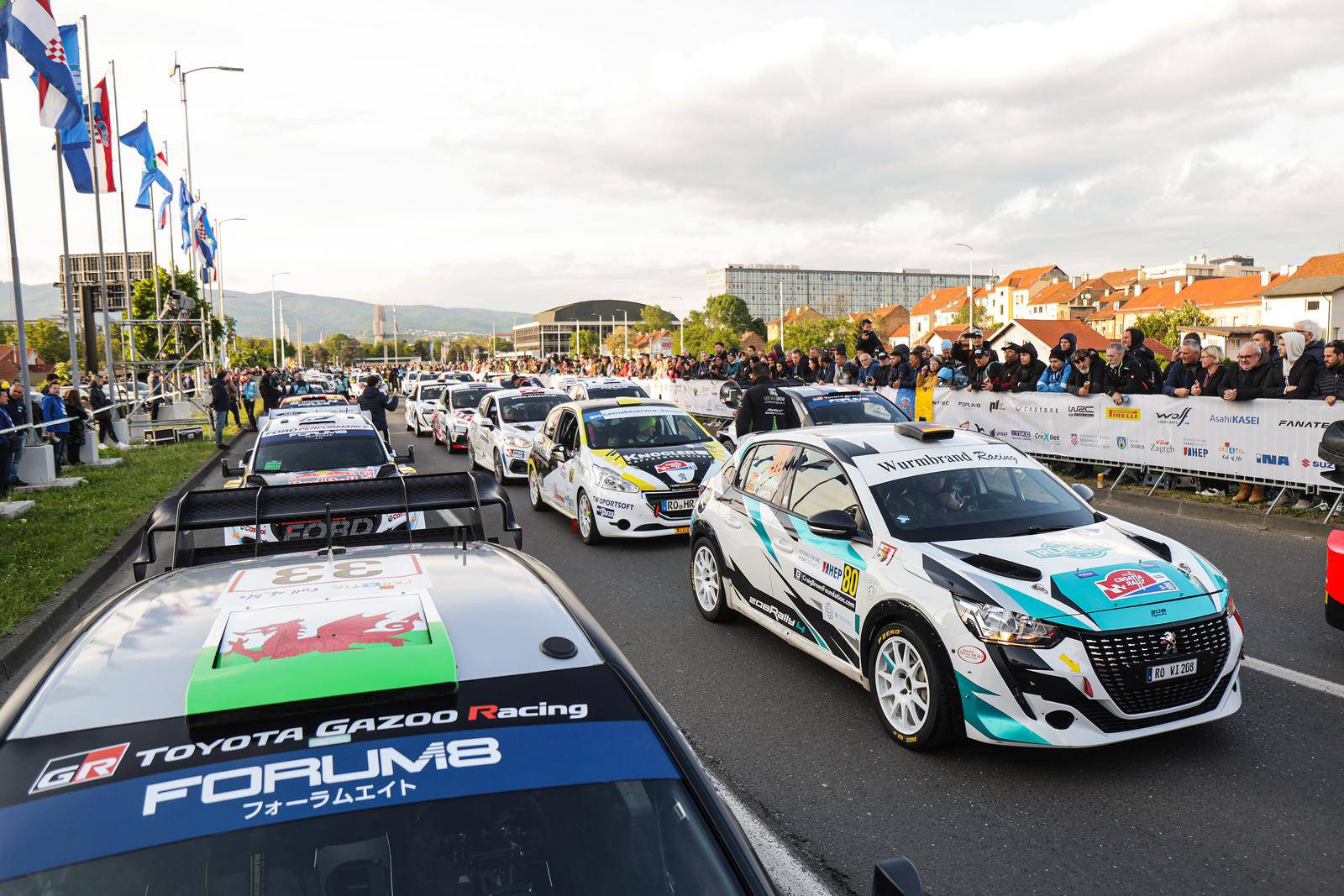 Zagreb: Ceremonijalni start FIA WRC Croatia Rallyja 2024.