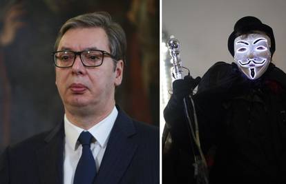 Anonymousi: Vučiću, Putinova lutko, gdje si? Još sa psima?!