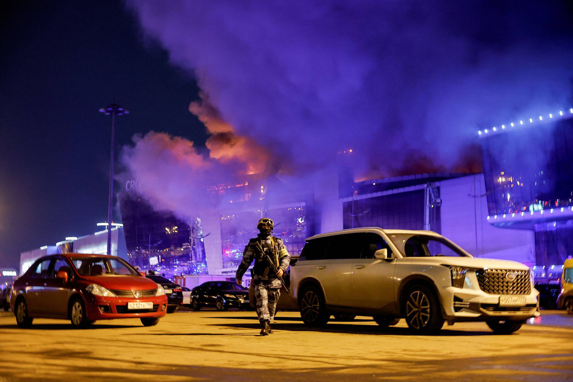 Gunmen open fire at people at concert hall near Moscow