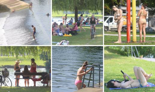 FOTO Karlovčani spas od vrućina našli na popularnom kupalištu