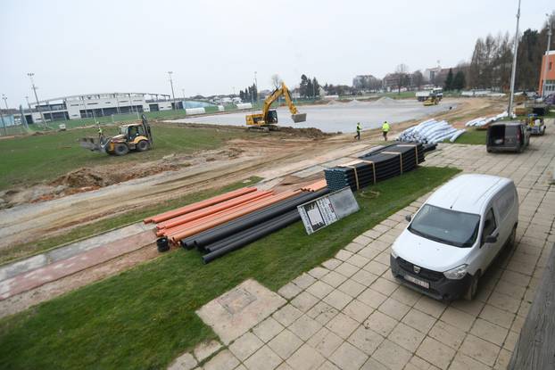 24SATA Bjelovar: Radovi na izgradnji atletskog stadiona