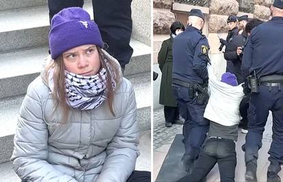 VIDEO Pogledajte kako odvode Gretu Thunberg nakon što je blokirala ulaz u parlament...