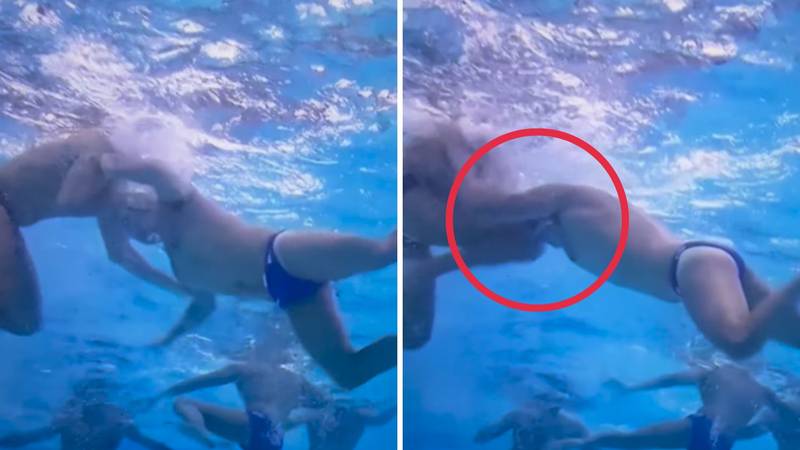 Šokanten incident na vaterpolskem SP: Italijan kolenom udaril Grka pod vodo
