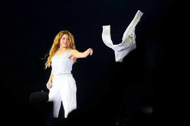FILE PHOTO: Shakira's 'Las Mujeres Ya No Lloran World Tour' concert at Jorge "El Magico" Gonzalez National Stadium, in San Salvador