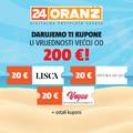 Zgrabi Oranž za 12 € i preko 200 € kupona među kojima su Lisca, Optika Jo-Jo i Vegas Casino!