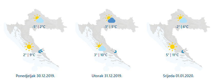 Stižu minusi i - snijeg! Vikend hladan, na Jadranu i jaka bura