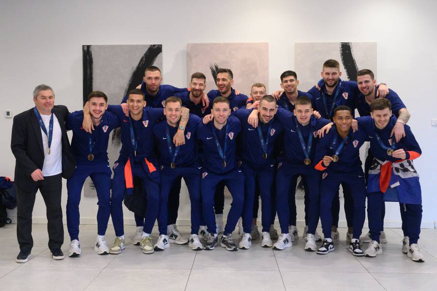 Velika Gorica: Doček hrvatske futsalske reprezentacije koja je osvojila brončanu medalju u Ljubljani