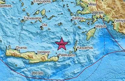 Potres jačine 5.5 po Richteru pogodio je Kretu u Grčkoj