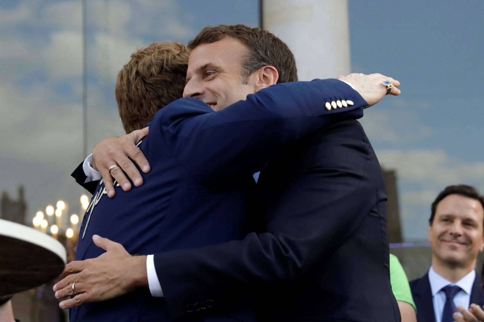 Macron meets Elton John