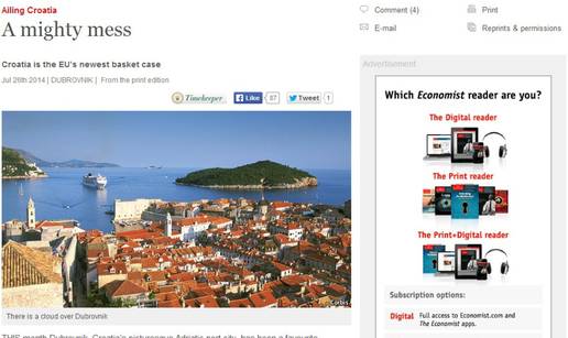 The Economist o Lijepoj našoj: Bolesna Hrvatska. Veliki nered