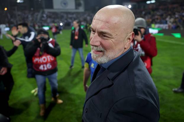 Zenica: Slavlje igrača Bosne i Hercegovine nakon što su svladali Italiju jedanaestercima