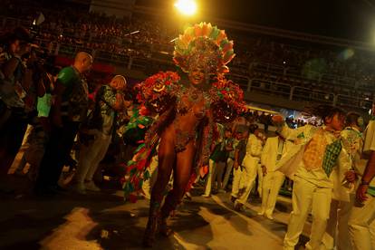 Carnival magic descends on Rio as the second night of elite samba schools lights up the Sambadrome, in Rio de Janeiro