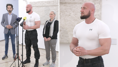 FOTO Mostovci organizirali okrugli stol o pretilosti: Miletić u Sabor doveo body buildera