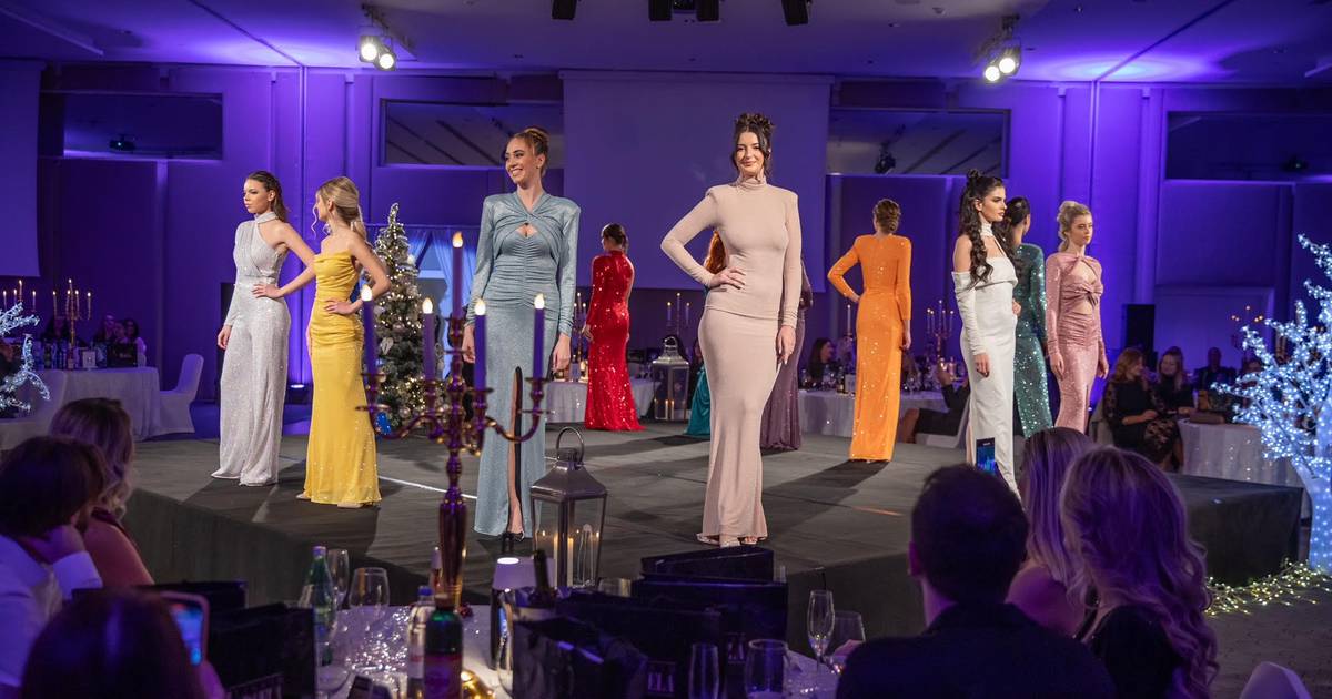 12 designers donated dresses for the holiday hairstyle and fashion show, delighting all attendees