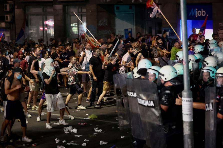 Anti-government protest in Belgrade