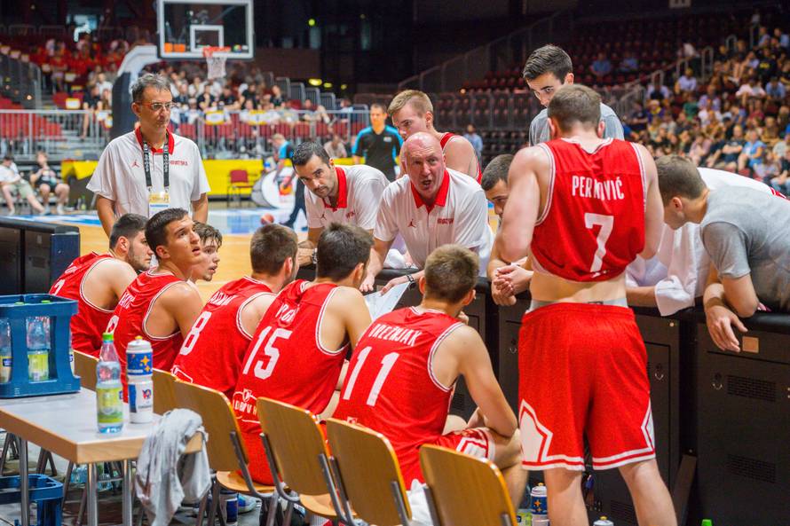 GER, Basketball EM 2018 U20 MÃ¤nner/Maenner in Chemnitz, Finale Israel vs. Kroatien
