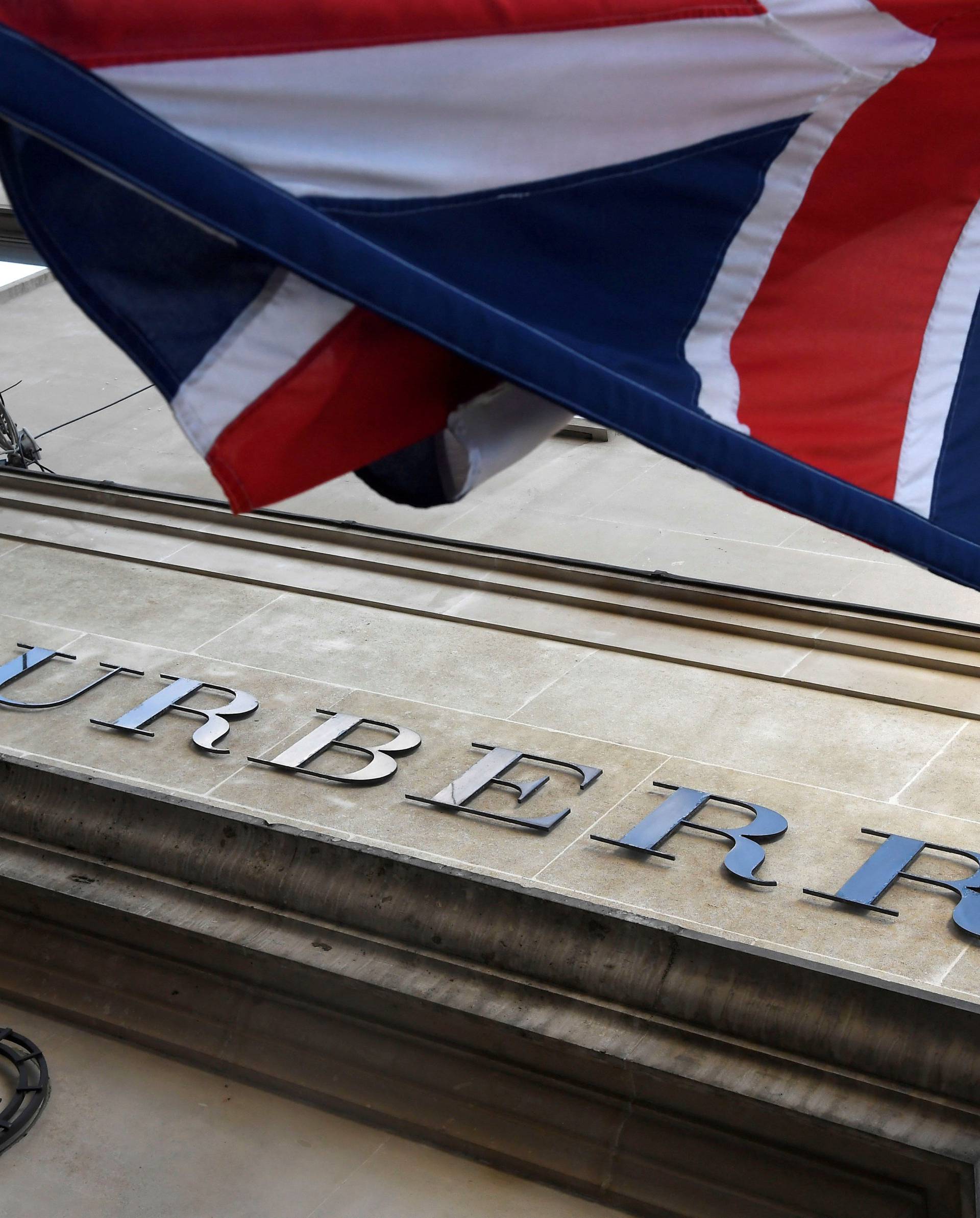 FILE PHOTO: The exterior of a Burberry store is seen in central London, Britain