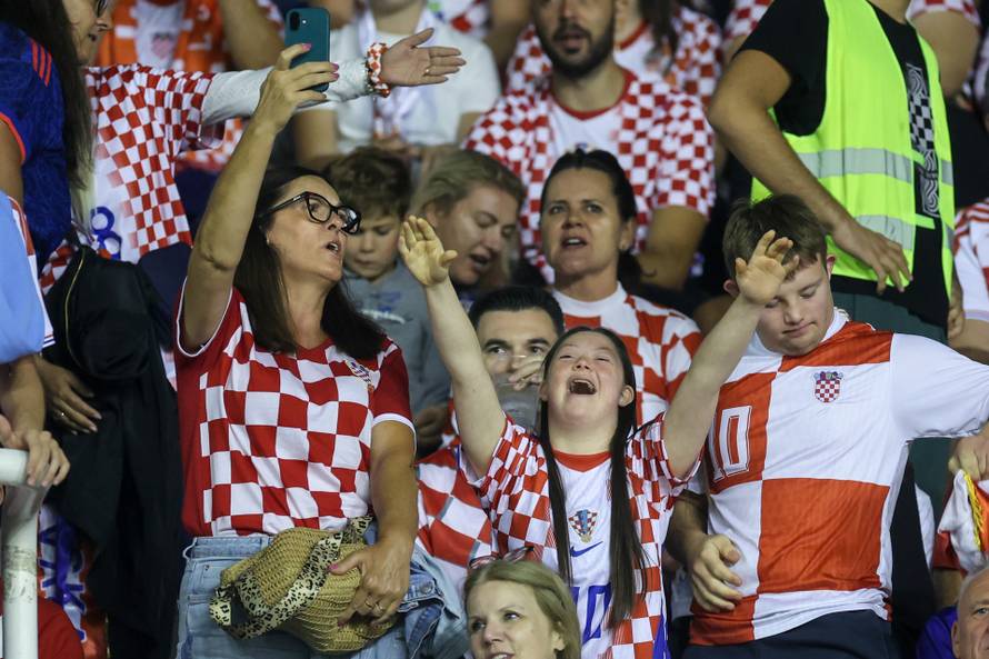 Atmosfera na Poljudu na utakmici između Hrvatske i Španjolske u Ligi nacija