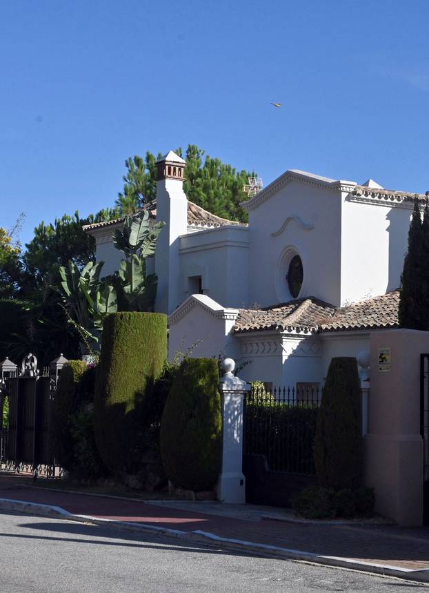 General view of Novak Djokovic's house in Marbella