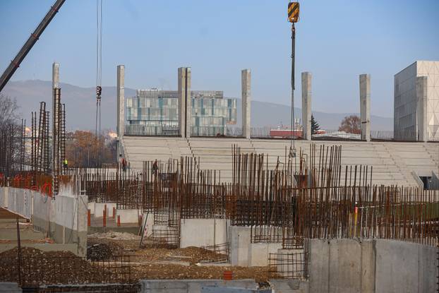 Sjeverna tribina stadiona u Kranj?evi?evoj gotovo je ve? izgra?ena