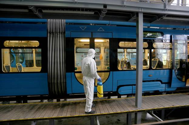 Zagreb: ZET, demonstracija dezinfekcije tramvaja