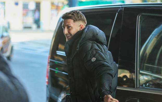 Zagreb: Okupljanje hrvatske nogometne reprezentacije