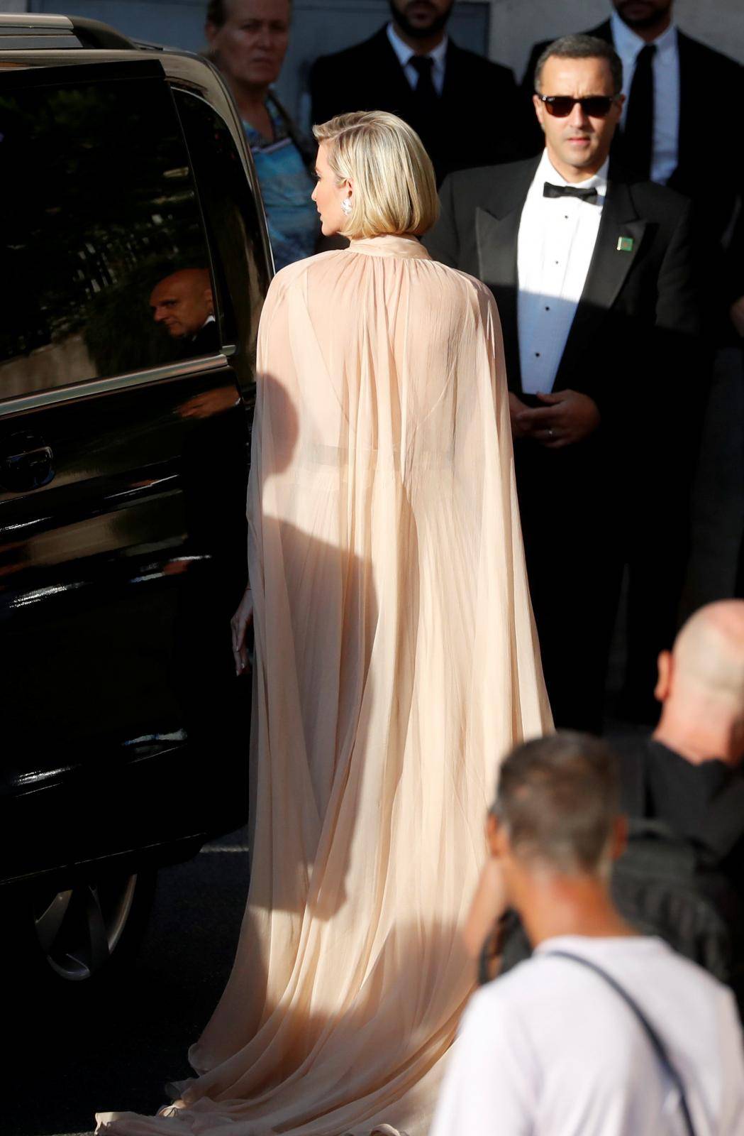 Ivanka Trump arrives to attend the wedding of fashion designer Misha Nonoo at Villa Aurelia in Rome