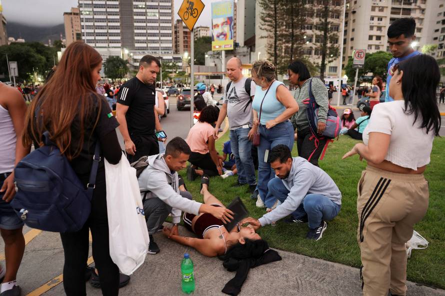 Aftermath of an earthquake in Caracas