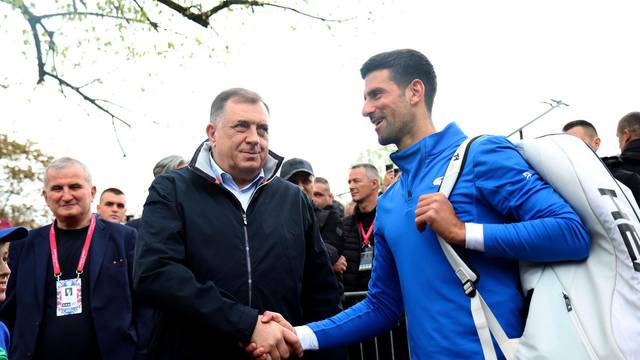 Banja Luka: Susret Milorada Dodika i Novaka Đokovića na teniskom turniru 