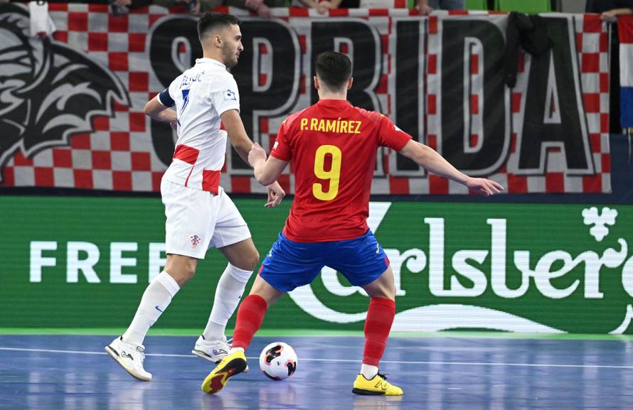 Susret Hrvatske i Španjolske u polufinalu Europskog prvenstva u futsalu
