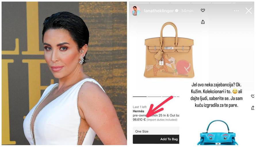 Lana Klingor šokirana cijenom dizajnerskih torbica: 'Kuću sam izgradila za te pare, saberite se'