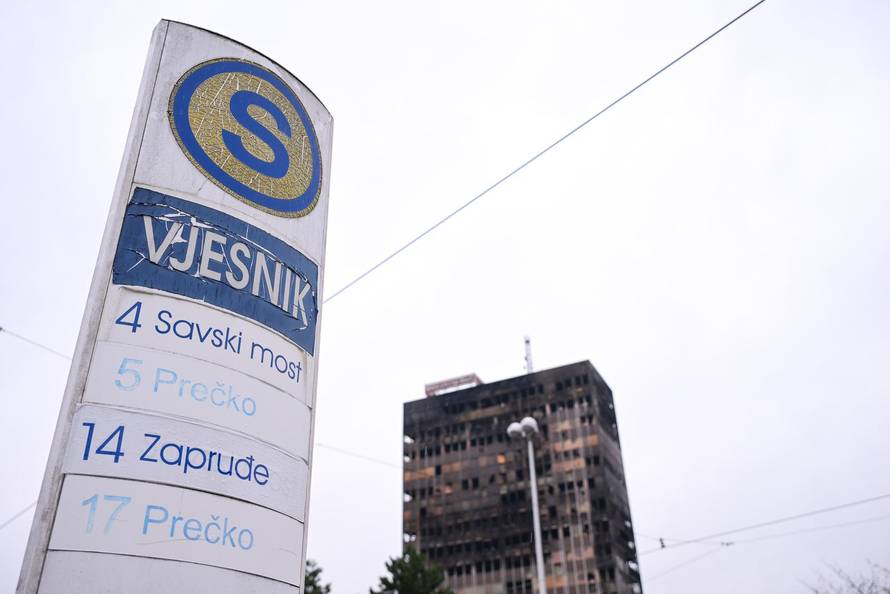 Zagreb: Vjesnikov neboder nakon požara 