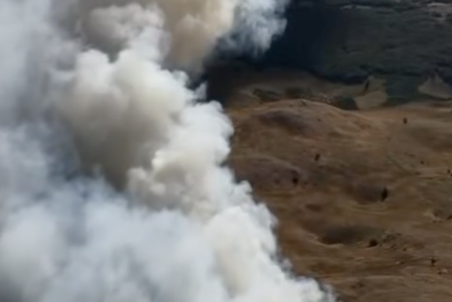 Snimka po&zcaron;ara zbog kojeg je i Dalmacija u dimu