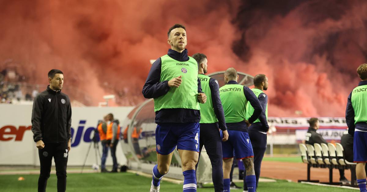Euphoria at Poljud: Ivan Perišić made his debut for Hajduk in the derby!
