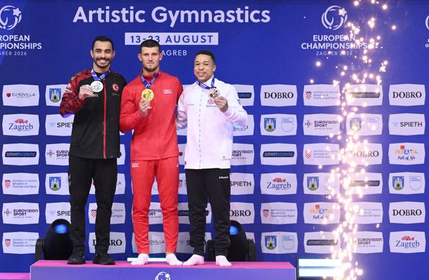 Zagreb: Illia Kovtun osvojio zlato u ručama na Europskom prvenstvu u gimnastici 2026.