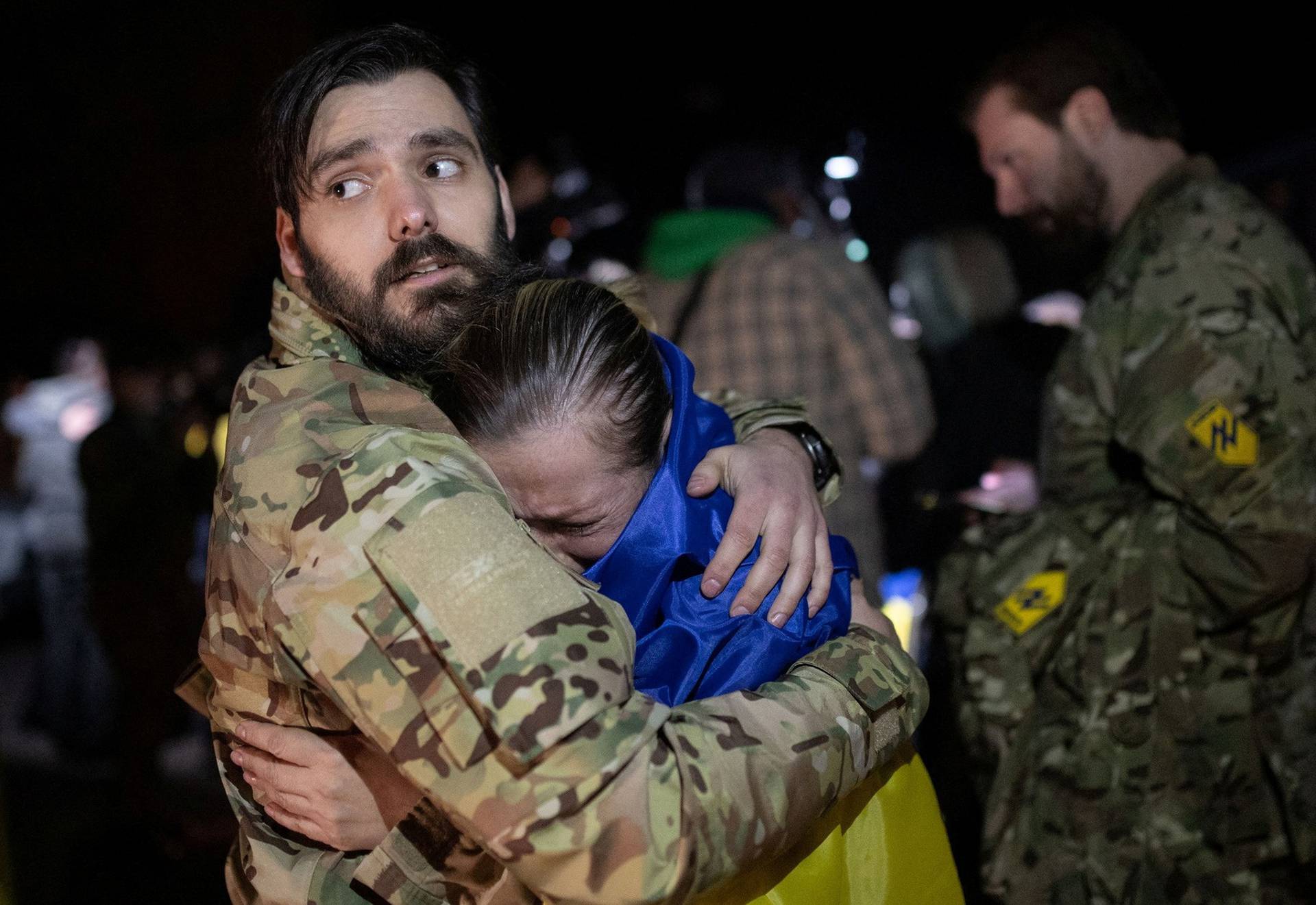 Ukrainian prisoners of war (POWs) arrives in Zaporizhzhia