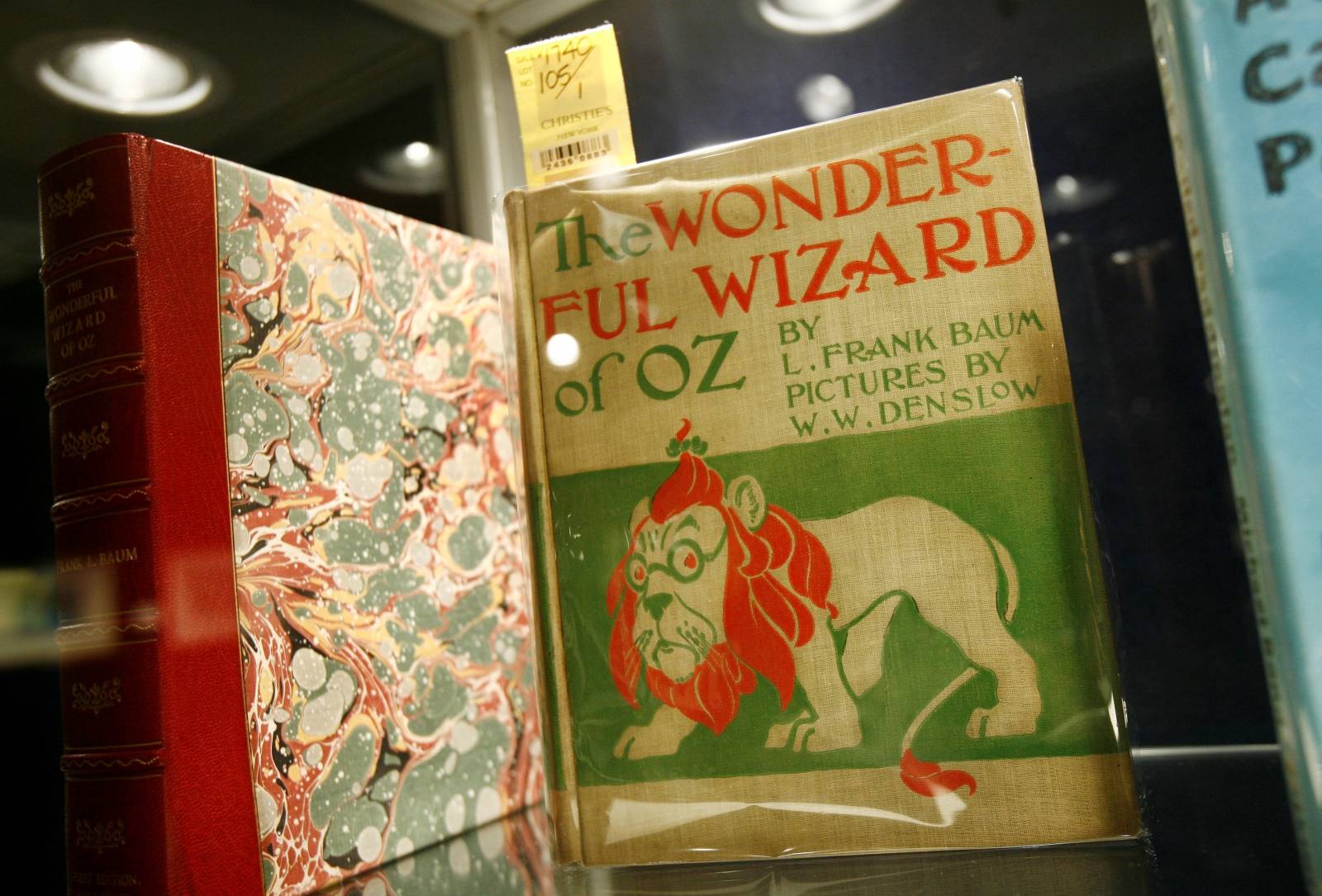 FILE PHOTO: A first edition of "The Wonderful Wizard of Oz" sits on display at Christies
