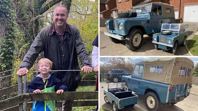 Tata je svom sinu (4) izradio mini kopiju svog Land Rovera