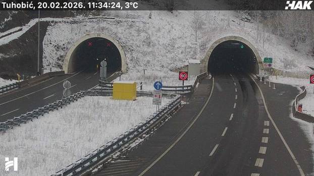 Pogledajte fotografije s kamera HAK-a, snijeg pada i u Zagrebu
