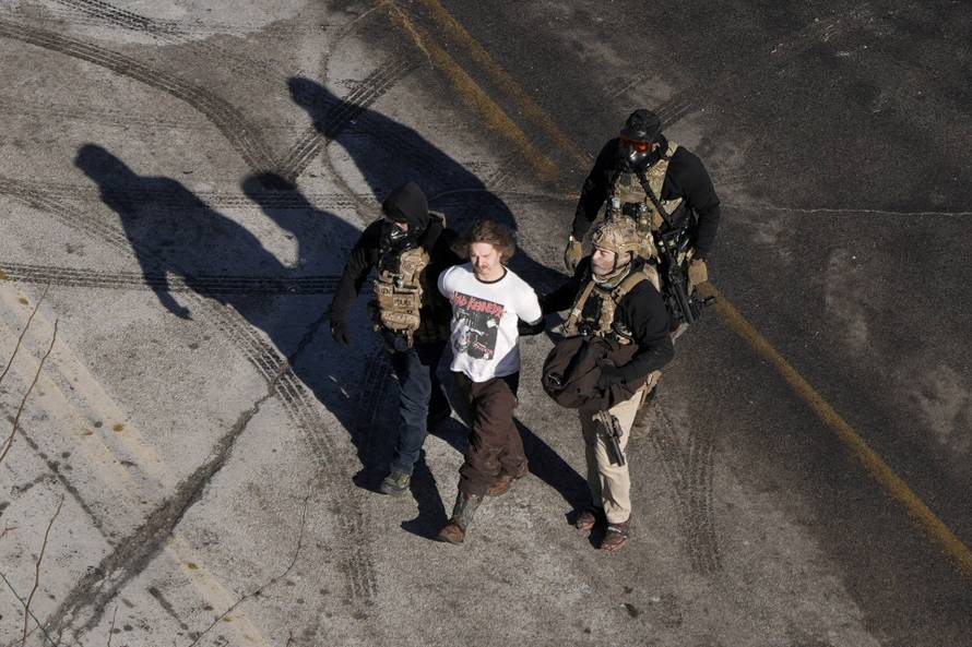 Scene of a shooting involving federal immigration agents in Minneapolis