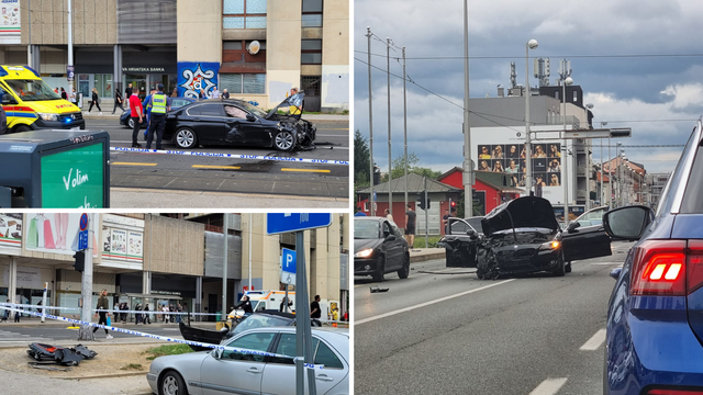 Teška prometna u Zagrebu: Više ozlijeđenih, vatrogasci izvlačili jednog čovjeka iz automobila