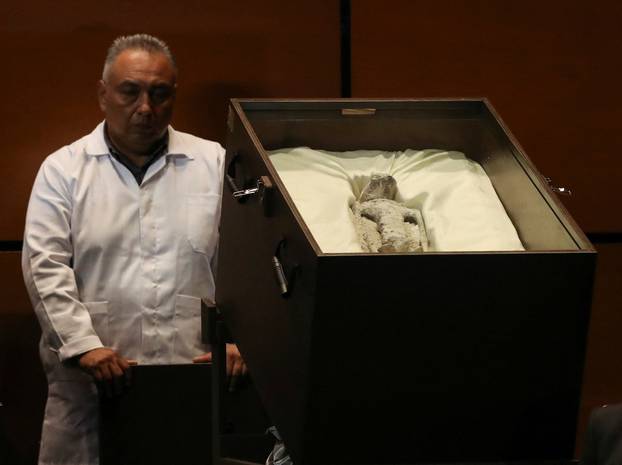 Remains of allegedly 'non-human' beings presented in Mexico