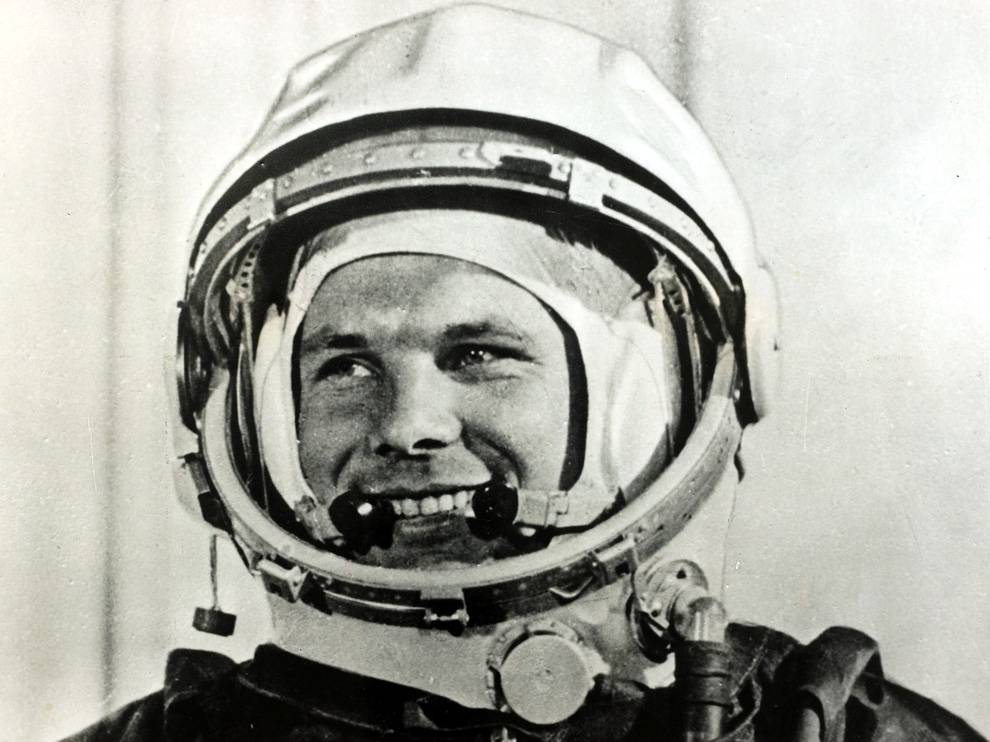 Space Exploration, Personalities, pic: circa 1961, Russian cosmonaut Yuri Gagarin, (1934-1968) the first man in space, who completed a circuit of the earth in the spaceship satellite "Vostok" in 1961