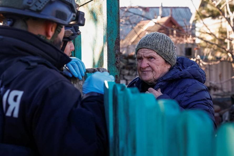Evacuation of local residents from the town of Pokrovsk, near a front line in Donetsk region