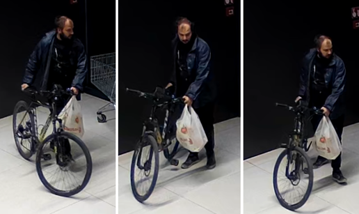 FOTO Prepoznajete li muškarca s fotografija? Policija ga traži zbog krađe bicikla u Solinu!
