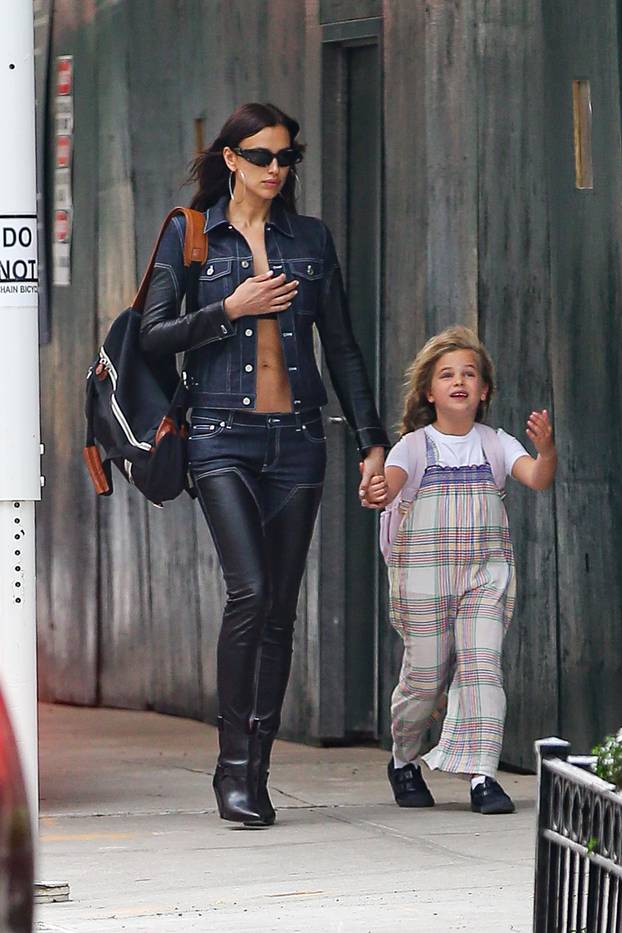 Model Irina Shayk Looks Stylish As She Spend Some Quality Time With Her Daughter Lea Holding Hands